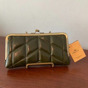 Patricia Nash Soft Olive Quilted Everly Wallet / Clutch --New with Tags